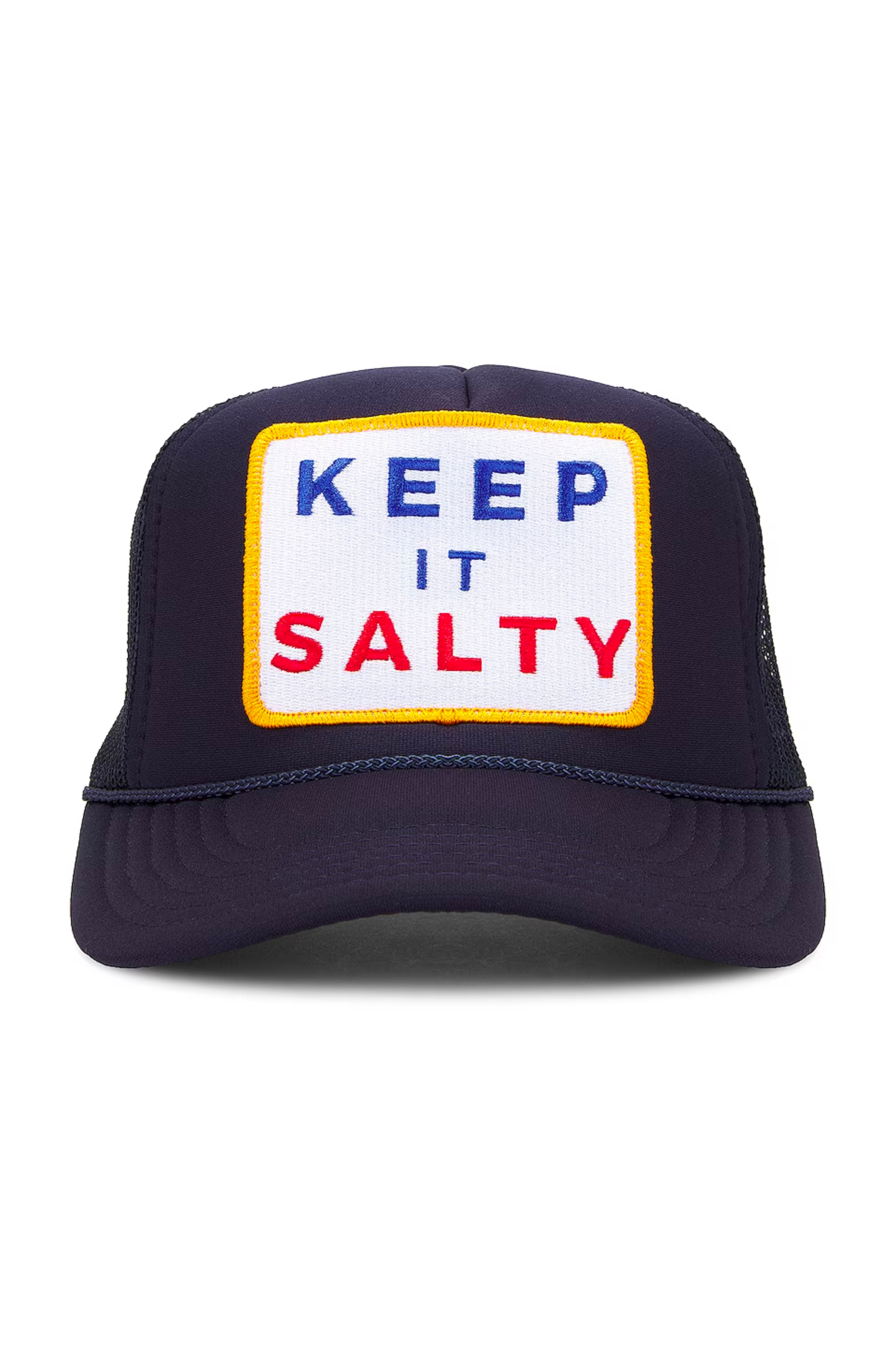 Keep It Salty Trucker Hat in Navy: Navy