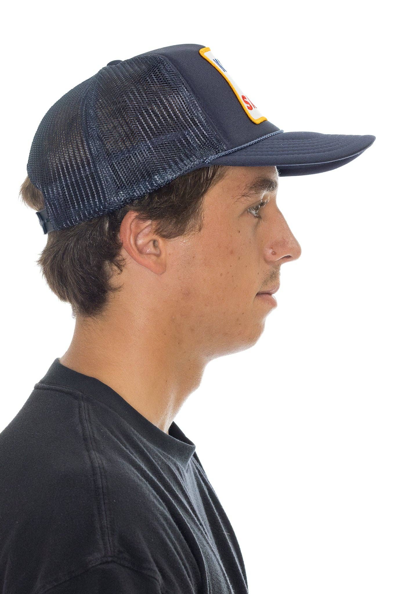 Keep It Salty Trucker Hat in Navy: Navy