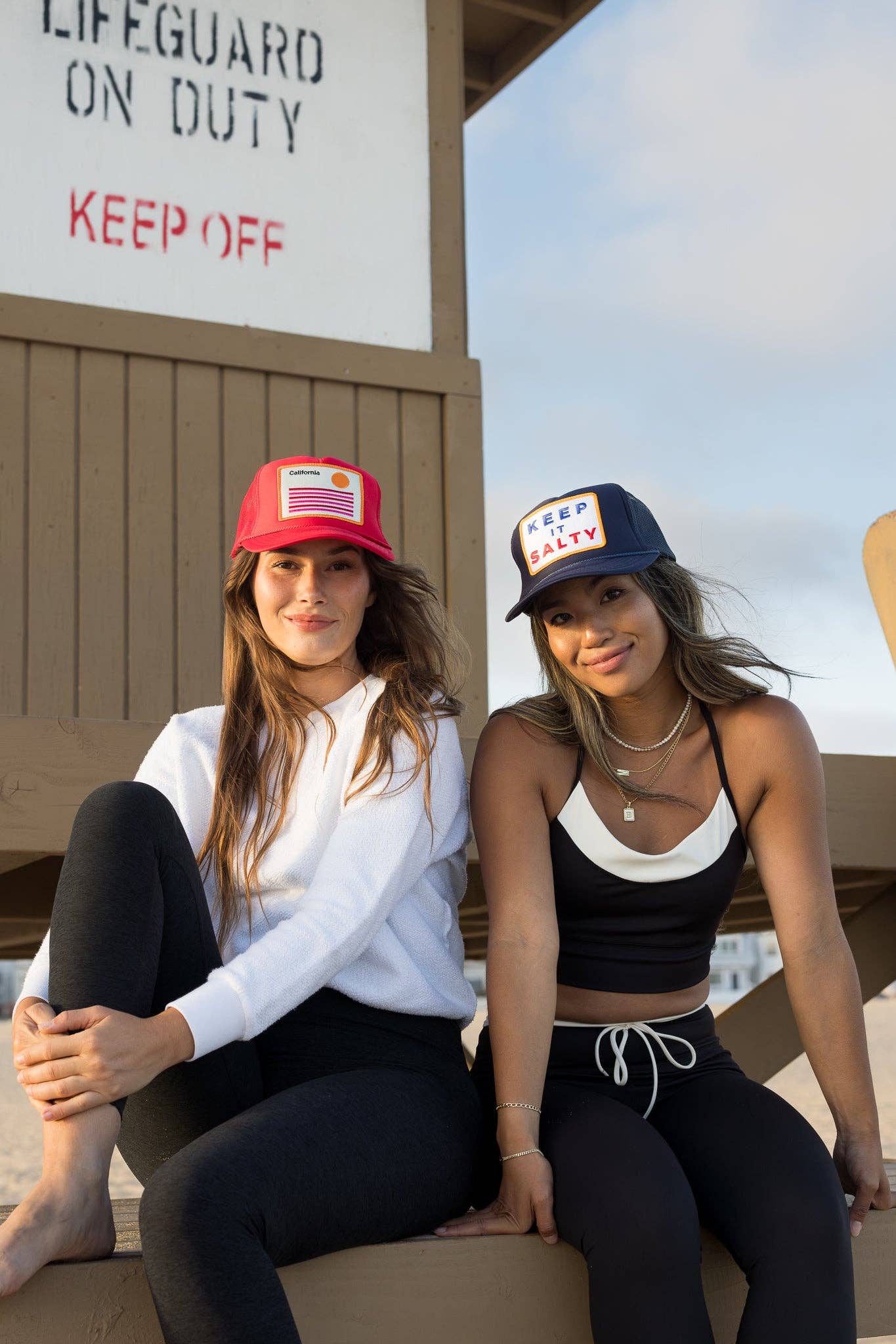 Keep It Salty Trucker Hat in Navy: Navy