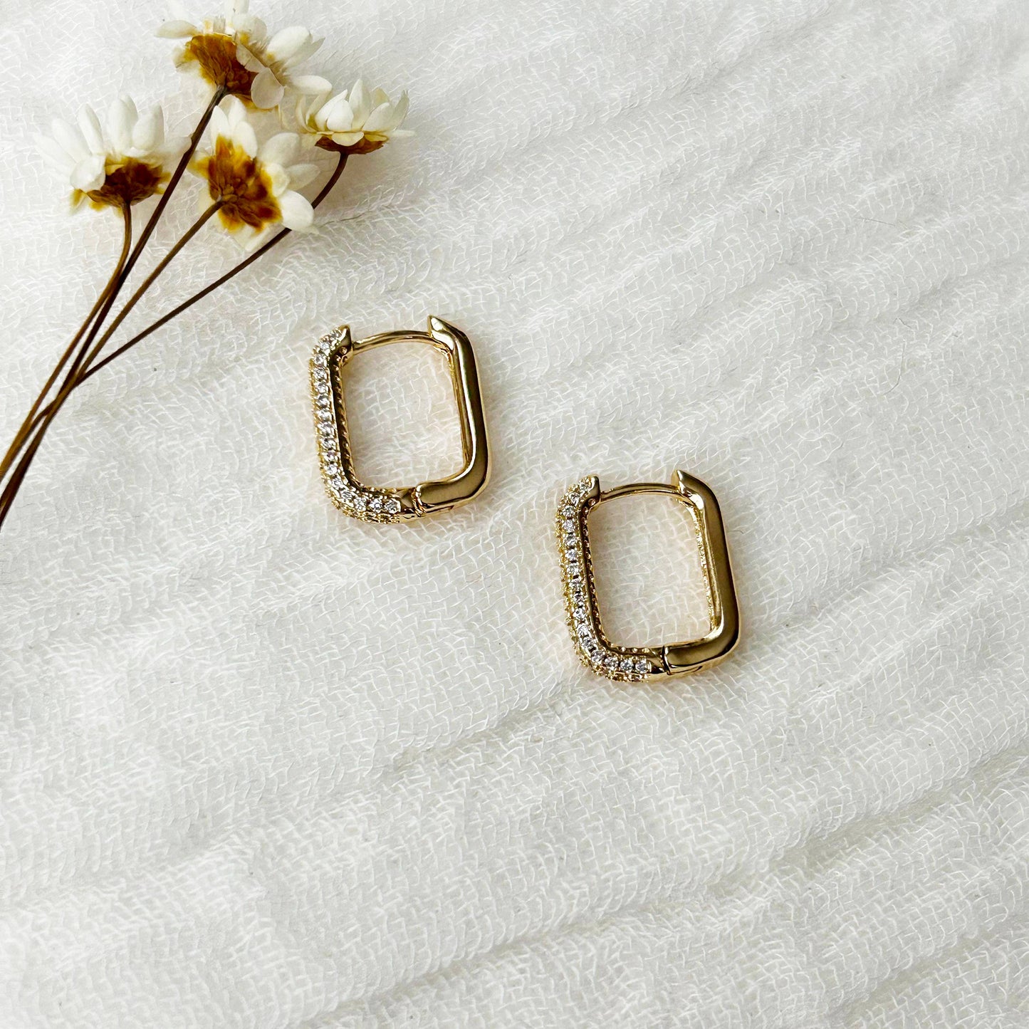 Everyday CZ Oval Hoops