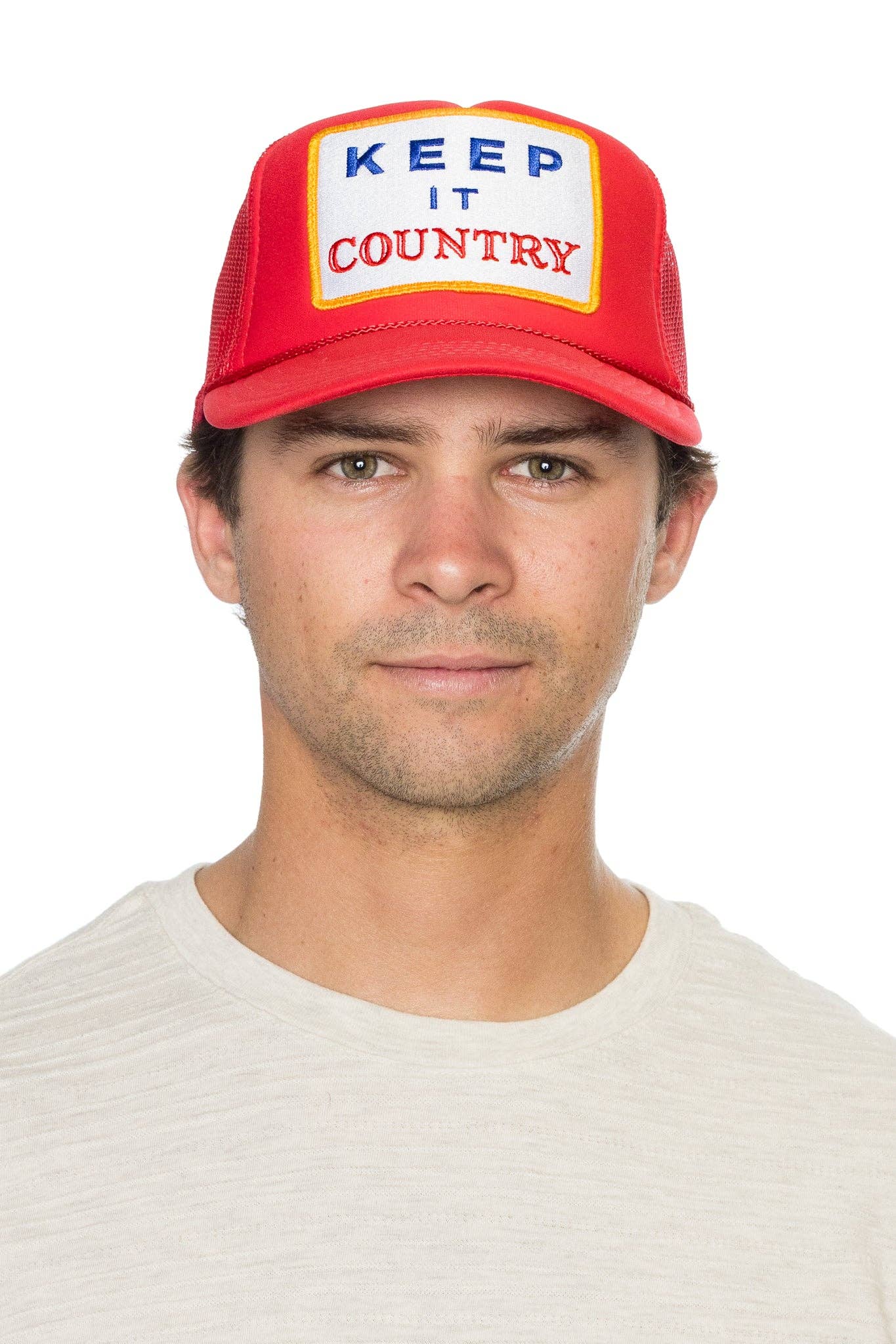Keep It Country Trucker Hat in Red