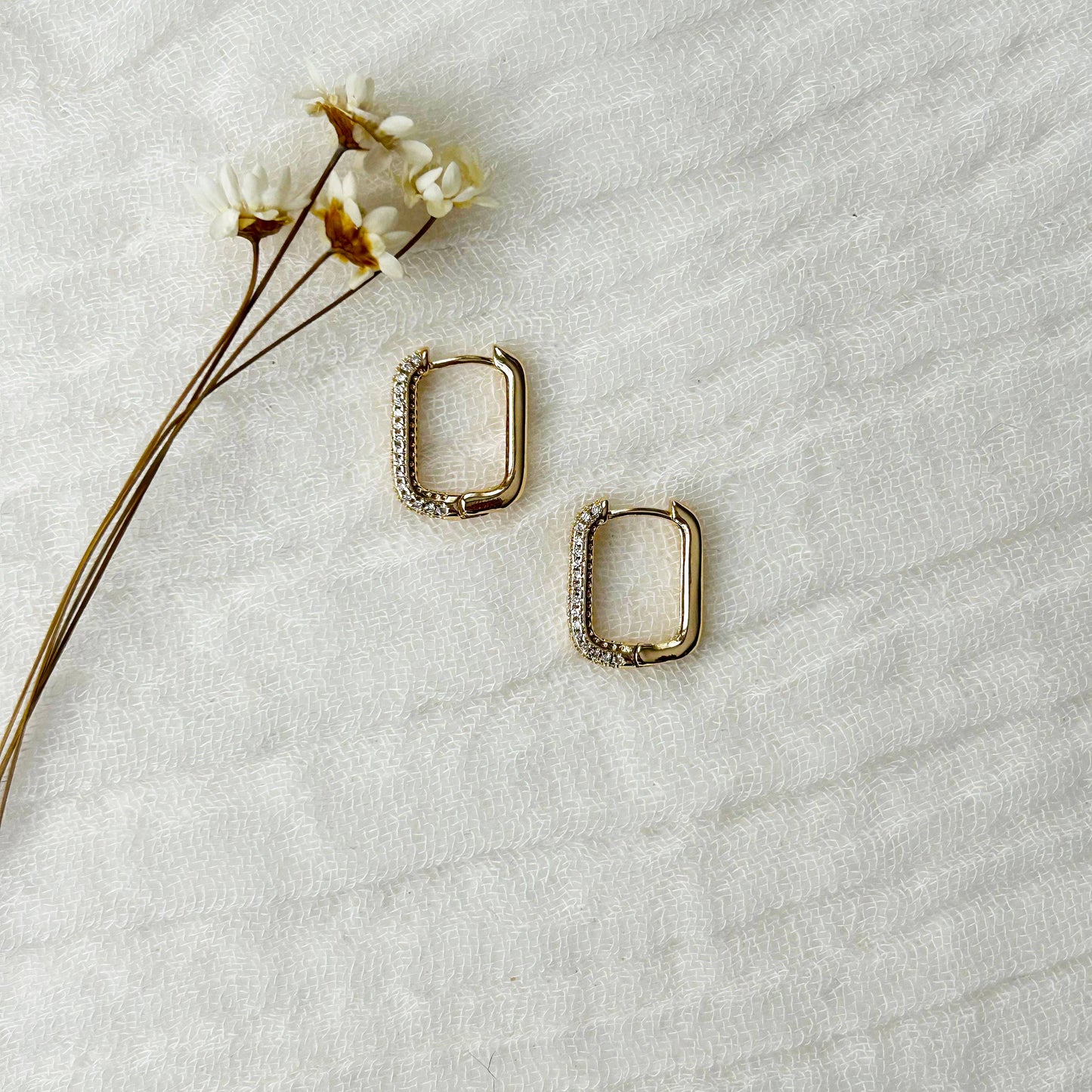 Everyday CZ Oval Hoops
