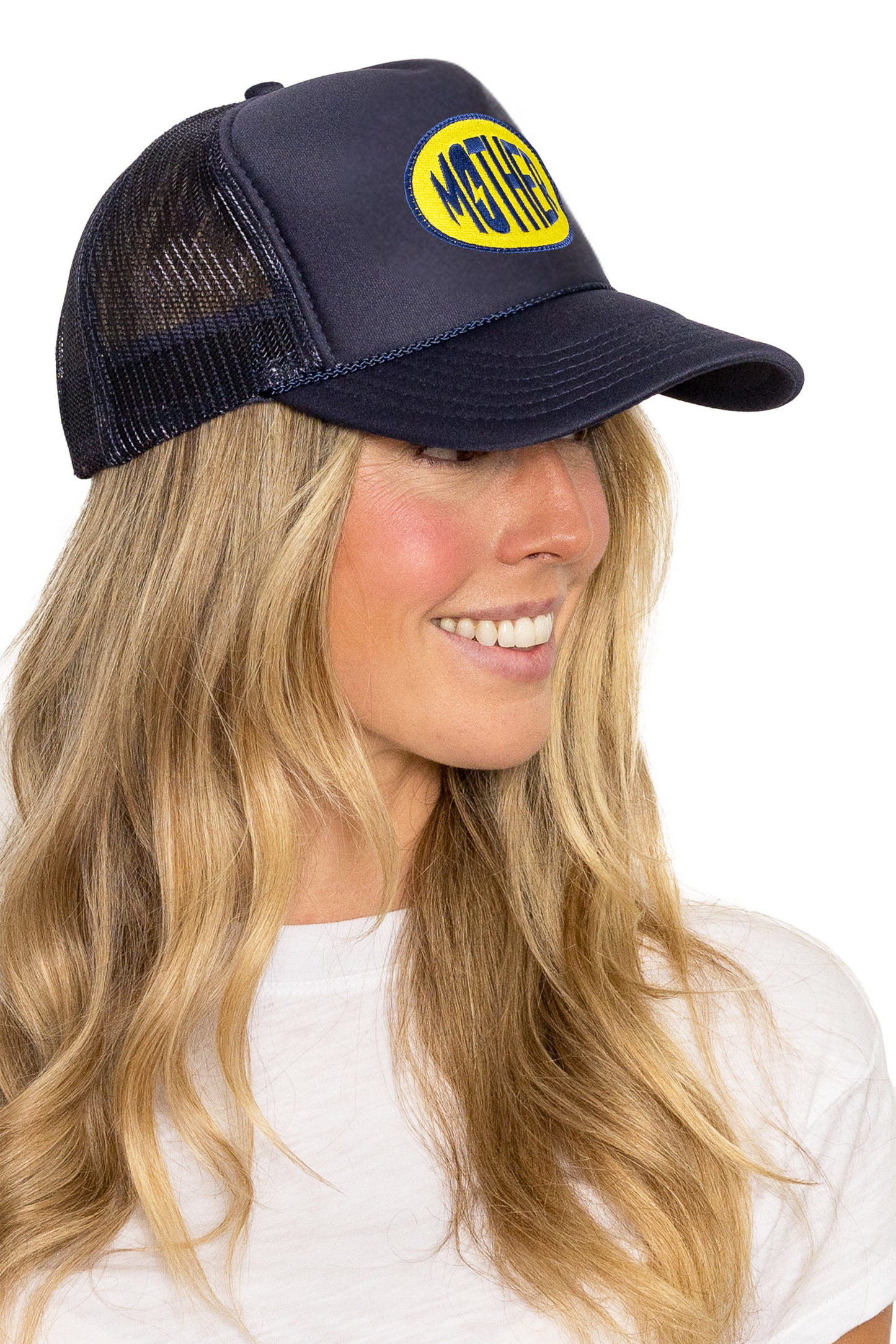 Mother Trucker Hat in Navy: Navy