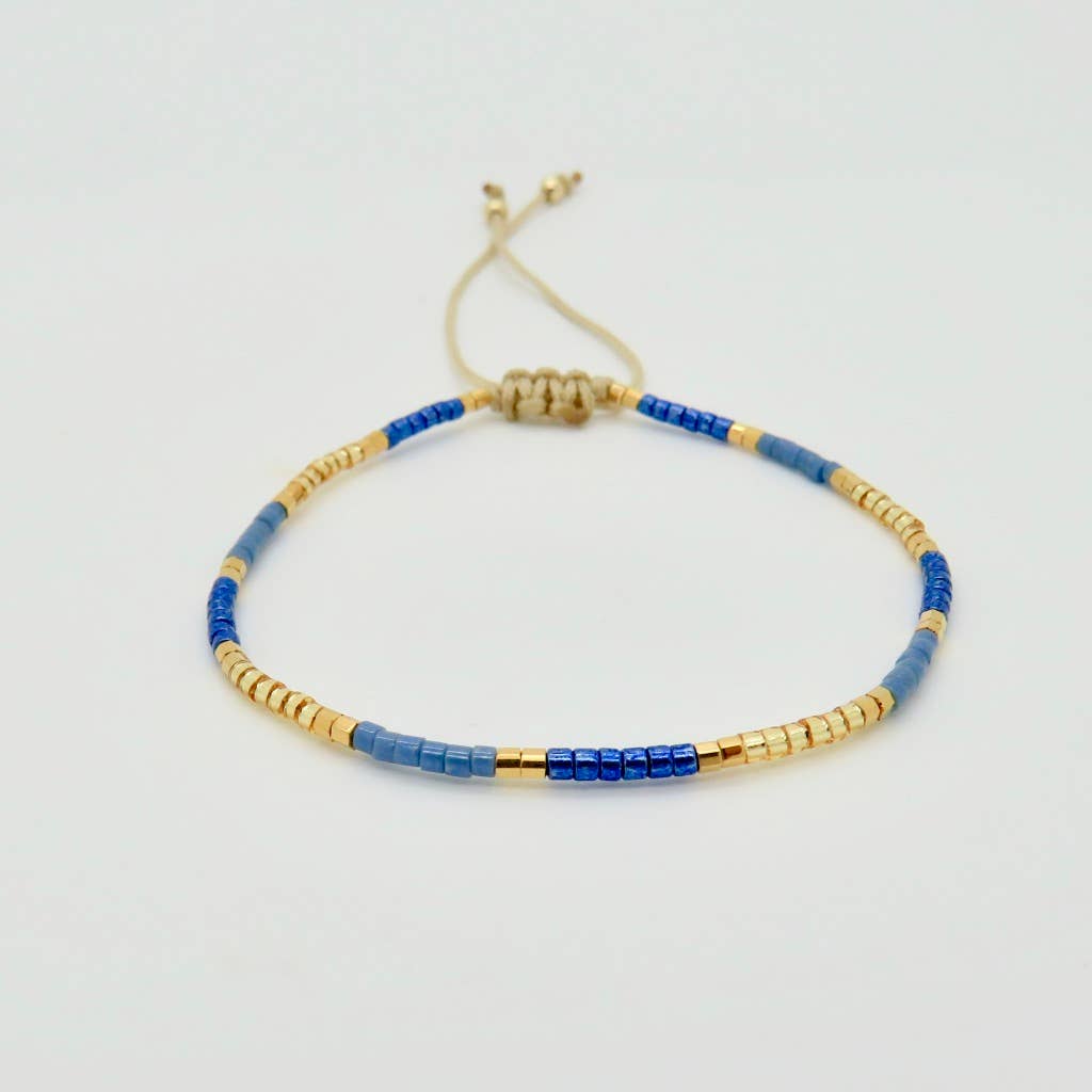 Dainty 3 Tone Bracelet - 24k Gold Plated : 1