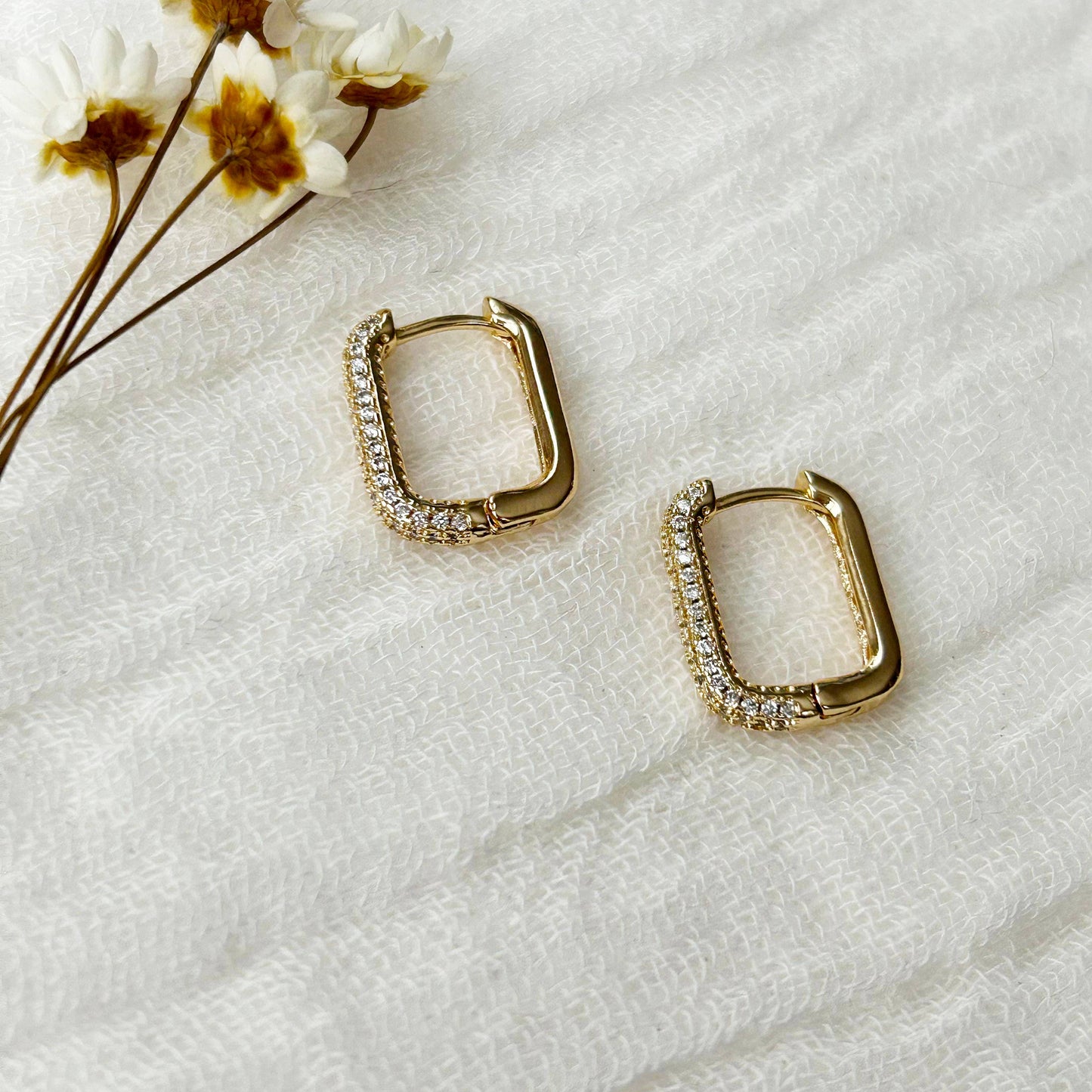 Everyday CZ Oval Hoops