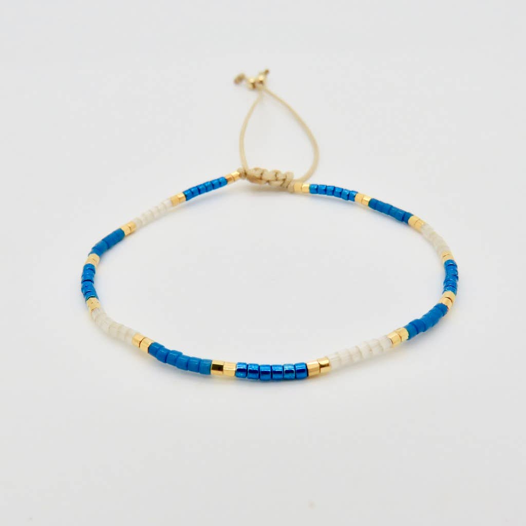 Dainty 3 Tone Bracelet - 24k Gold Plated : 1
