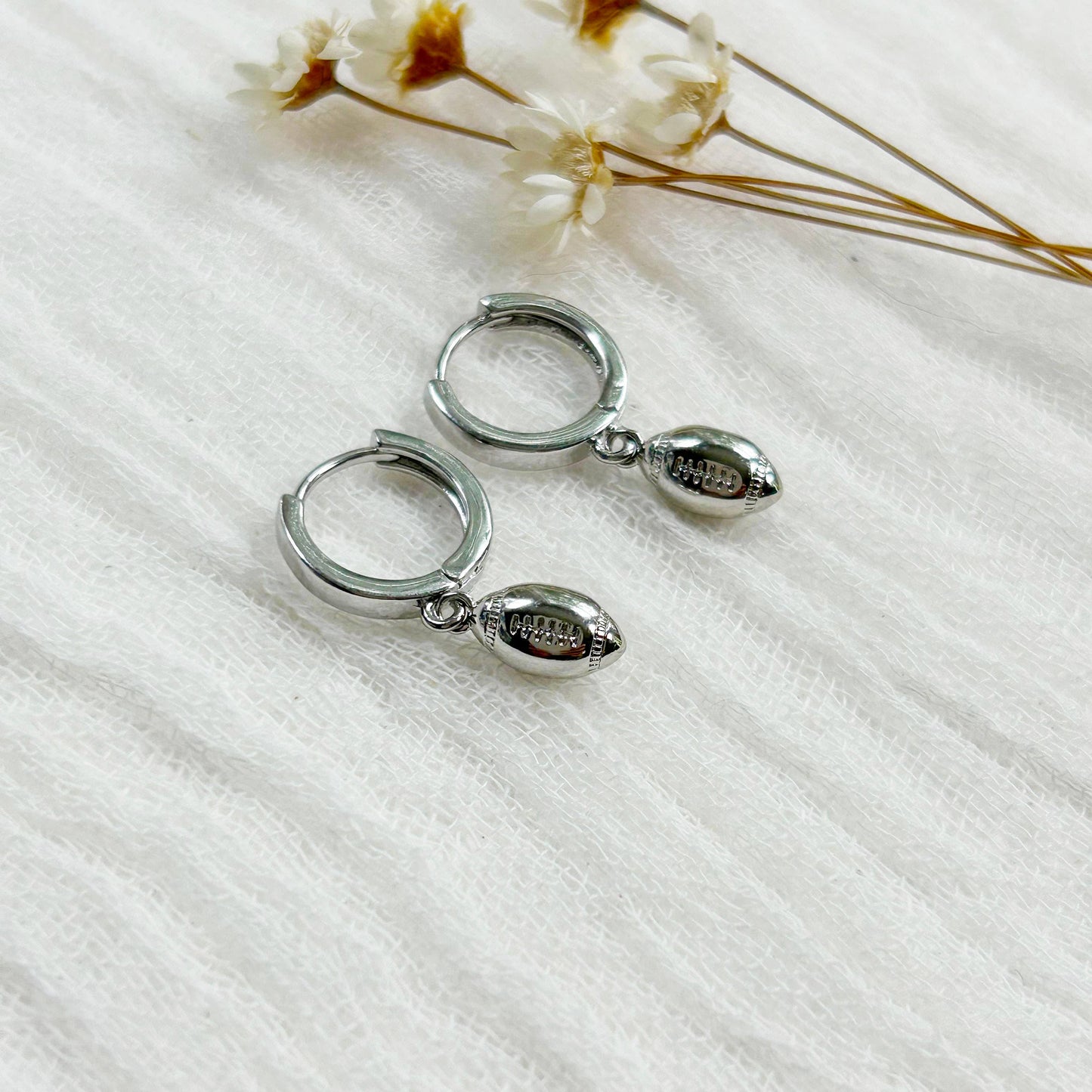 Game Day Charm Hoops: Gold